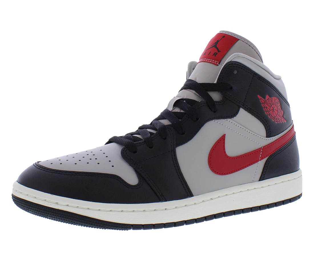 NIKE Jordan 1 Mid Women Black/Gym Red-College Grey