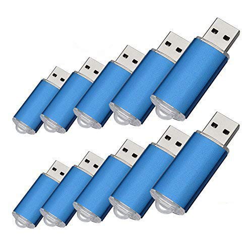 Fenglangrong FLR-1235 100PCS 128MB USB Flash Drive USB 2.0 Memory Stick Memory Drive Pen Drive (128MB, Blue)