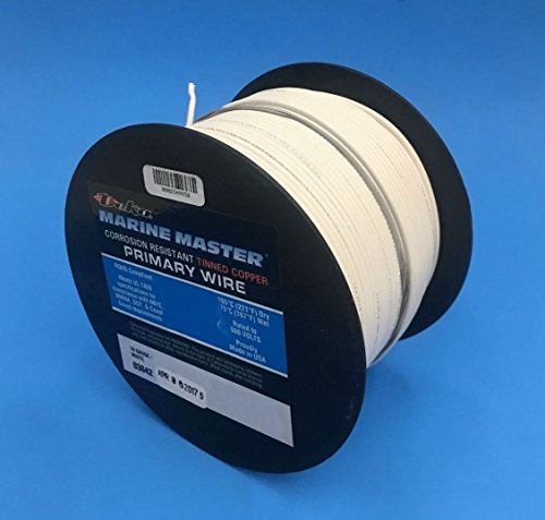 DEKA 16AWG WHITE Marine Tinned Copper Boat Stranded Wire 100 Feet Made in USA