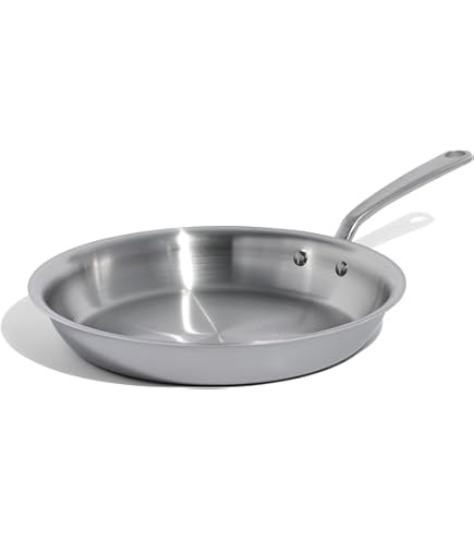 Set De Poêles Tri-Ply Inox Et Céramique – 9,5 Et 11 Pouces, Antiadhésif Sain, Induction