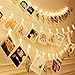 LED Photo Clip String Lights 20 LED 13.3 Feet with 20 Decorating Clips As Valentines Gift Battery Operated Indoor String Lights for Hanging Pictures, Artwork, Memos and Card Warm White