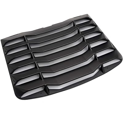 G-PLUS ABS Matte Black Rear Window Windshield Slotted Louvers Sun Shade Cover for 2003 2004 2005 2006 2007 2008 Nissan 350Z 3.5L