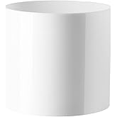 Royal Imports Flower Acrylic Vases Cylinders - Decorative Centerpiece Display for Home or Wedding - Non Breakable Plastic, 5" - White