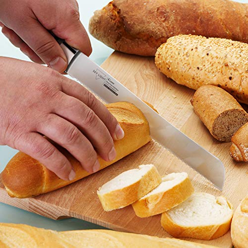 2 Serrated+Germany+Stainless+Kitchen+Ergonomic