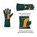 Handing Workshop Welding Gloves Extreme Heat Resistant Cow Split Leather BBQ Camping Cooking Weld Gloves Baking Grill Gloves Mitts for Tig Welder Fireplace Stove Pot Holder Glove