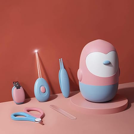 Amazon Co Jp ベビー 爪切りセット ベビーネイルクリッパー 新生児爪切り ベビーネイルケアセット 赤ちゃん爪切り ベビー爪切り ベビー爪やすり ベビーピンセット 可愛い造型 5点セット 爪切りセットプレゼントに最適です 男児女児両用 ピンク ドラッグストア