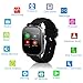 Hiwatch Bluetooth Android Smart Watch Phone Watch with 8GB Micro SD Card, Black Frame (not including SIM Card)