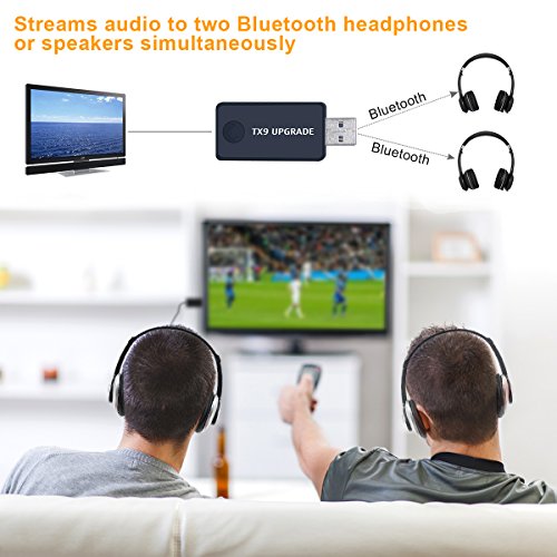 1 Bluetooth+Transmitter+Computer+Wireless+Headphones