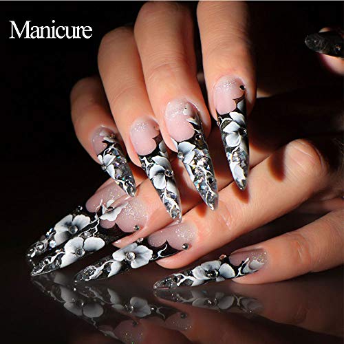 4000 Pieces (2 Boxes) Art Crystal Nail Rhinestones Kit 6 Sizes (1.5-6 mm) with Pick Up Tweezer and Rhinestones Picking Pen for Nail Art Decorations DIY Supplies(Clear, Crystal AB) - Thumbnail 4