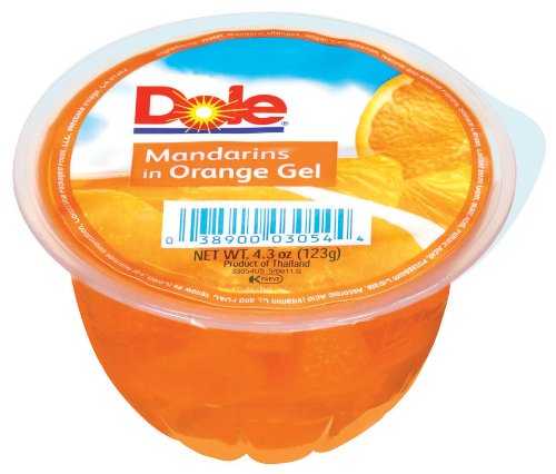 DOLE MANDARIN IN ORANGE GEL, 4.3-OUNCE PACKAGES (PACK OF 24)