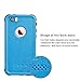 iPhone 5 5S SE【2016 Edition】 Waterproof Case, IP68 Certified Waterproof Shockproof Dirtproof Protective Cover, Full Sealed Case with Built-in Screen Protector for iPhone 5 5S SE2016(Light Blue)