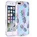 BAISRKE 7 Plus Case,Slim Flexible Soft Silicone Bumper Shockproof Gel TPU Rubber Glossy Skin Cover Case for 7 Plus, Phantom Pineapple