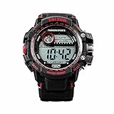 TAIXUN Unisex Kids Fashional Military Water Resistant Digital LED Sports Electric Wrist Watch with Black Band
