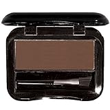 Brush On Brow for Perfectly Shaped & Contoured Brows - Lightweight pressed brow powder compact that creates a subtle natural brow to a fierce night out brow (Dark Brown)