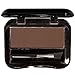 Brush On Brow for Perfectly Shaped & Contoured Brows - Lightweight pressed brow powder compact that creates a subtle natural brow to a fierce night out brow (Dark Brown)
