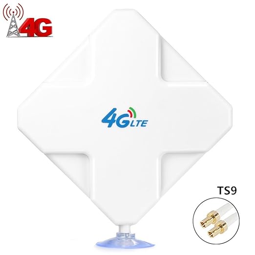 TS9 4G Hochleistungs LTE Antenne 35dBi,Andven Dual Mimo Verstärker-Antenne Signalverstärker für Wifi Router Mobiles Breitband