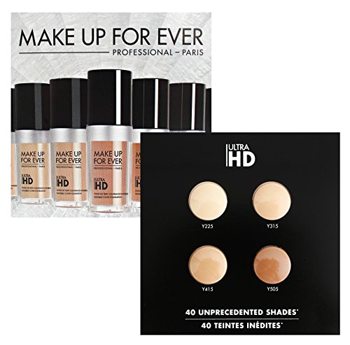 Makeup Forever Ultra HD Concealer Sample Card (Y225, Y315, Y415, Y505)