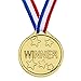 Pangda 72 Packs Gold Plastic Winner Medals Kids Golden Awards for Sport, Competition