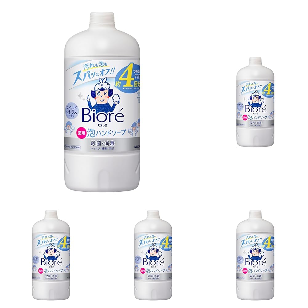 【医薬部外品】ビオレu 泡ハンドソープ つめかえ用 770ml (× 5)