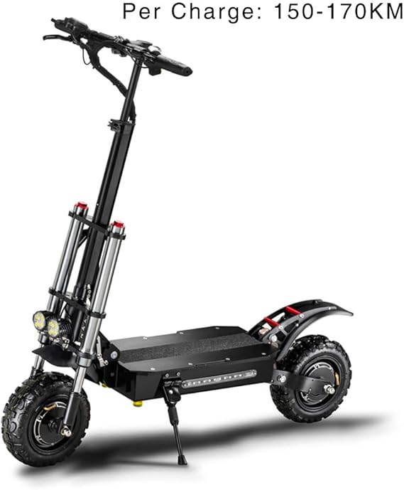 Amazon オフロード電動キックボード大人用、5400Wモーター出力、最高速度85km / h、速度調整可能、長距離バッテリー、2輪駆動電動スクーター SSCYHT キックボード本体