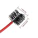 eBoot Trumpet Cleaning Care Kit Trumpet Mouthpiece Brush Valve Brush Flexible Brush with Cleaning Cloth, 3 Pieces