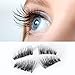 Magnetic False Eyelashes,Elevin(TM)Women Girls Ladies Fashion NEW Ultra-thin 0.2mm Magnetic Eye Lashes 3D Reusable False Magnet Eyelashes Extension Make Up (Black)