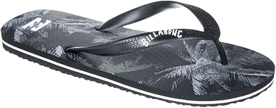 Homme Tides Classic Printed Sandale, Black, 44 EU Étroit