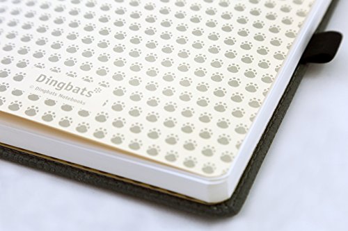 Dingbats Wildlife Medium A5+ (6.3 x 8.5) Hardcover Notebook - PU Leather, Micro-Perforated 100gsm Cream Pages, Inner Pocket, Elastic Closure, Pen Holder, Bookmark (Lined, Gray Elephant) - Thumbnail 2