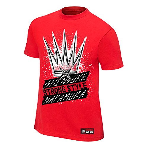 Wwe shinsuke nakamura king of strong style t-shirt red medium
