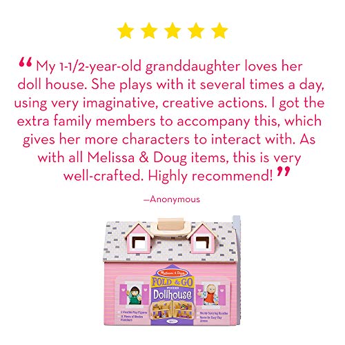 4 Melissa+Doug+Wooden+Dollhouse+Furniture
