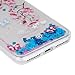 YOKIRIN iPhone 7 Plus iPhone 8 Plus Case, Crystal Soft Flexiable TPU Shell 3D Handmade Bling Sparkle Glitter Quicksand Flowing Liquid Cover Flower Butterfly