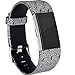 RedTaro Bands Compatible with Fitbit Charge 2, Replacement Accessory Wristbands Silver Swirls