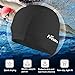 Firesara Fabric Swim Cap, High Elasticity Swimming Cap Keeps Hair Clean Breathable Fit Both Long Hair Short Hair, Swim Caps Woman Girls Men Kids One Size Hat