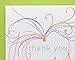 Papyrus Thank You Cards with Envelopes, Swirl Glitter (14-Count)