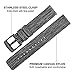 TRUMiRR Watch Band for Fossil Men's Gen 5 Carlyle/Gen 5 Garrett/HR, Canvas Nylon Watchband Steel Buckle Strap for Fossil Men's Collider HR/Gen 5E 44mm / Gen 4 Explorist HR