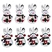 DegGod 8Pcs Christmas Tableware Holders Set, White Snowman Knife and Fork Bags Covers for Thanksgiving New Year Christmas Party Decorations Xmas Dinner Table Decor Ornaments (Snowman)