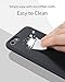 Anker iPhone 8 Silicone Case,KARAPAX iPhone 7 Silicone Case Silicone Gel Rubber Shockproof Case Cover with Soft Microfiber Cloth Cushion [Support Wireless Charging] [Slim Fit] for iPhone 8/7 -Black