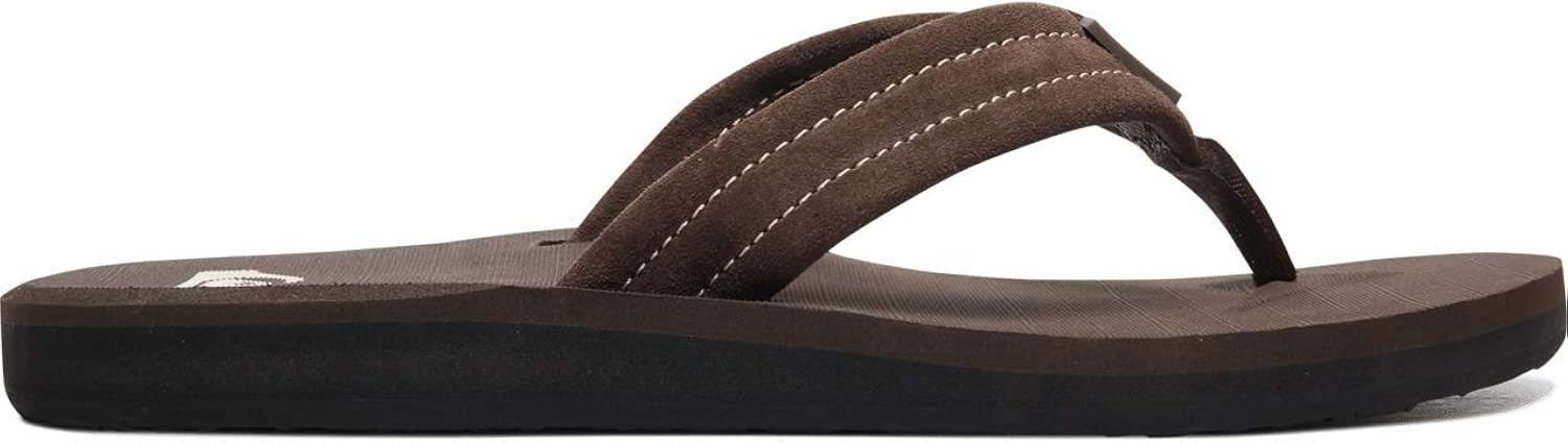 Quiksilver Men's Carver Suede 3-Point Flip Flop Sandal Athletic: Shoes