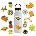 Water Bottle Stickers, letosan Vinyl Cute Stickers for Hydro Flask (Yellow)