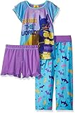 LEGO Batman Big Girls Batgirl 3 Pc Pj, Purple, 10/12