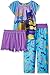 LEGO Batman Big Girl's Batgirl 3 Pc Pj, Purple, 7/8