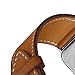 iBazal Compatible with Apple Watch Band 42mm 44mm 45mm 49mm Genuine Leather Strap Replacement for iWatch Apple Watch Series Ultra 8 7 6 5 4 3 2 1 SE Women Men - Classic Brown 42/44/45/49