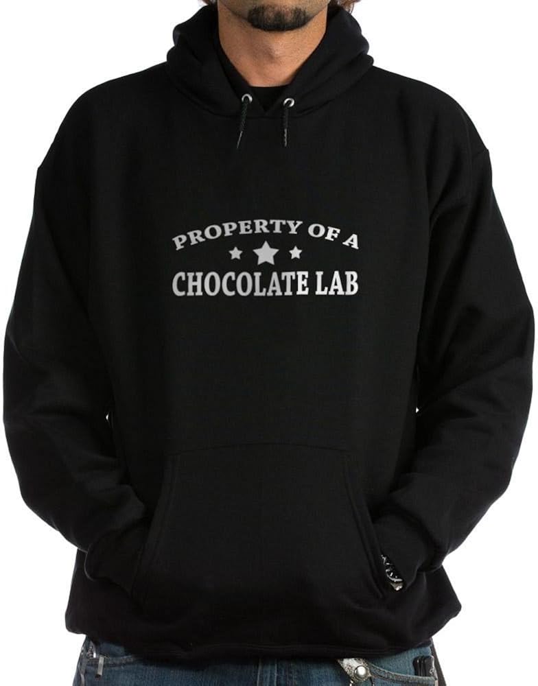 CafePress Property Chocolate Lab Hoodie (Dark) Sweatshirt Amazon.co.uk