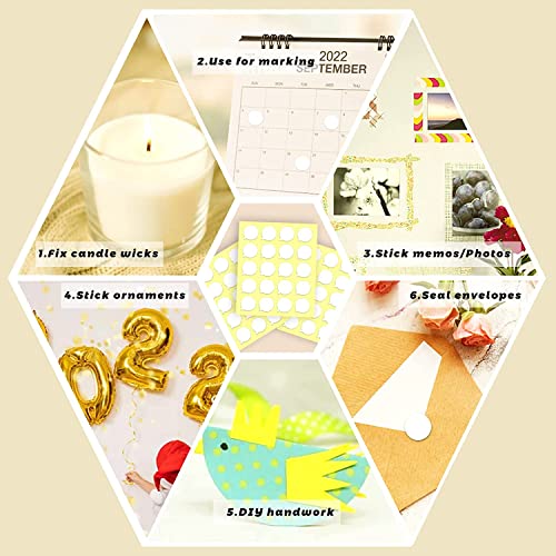 PinCute 200 PCS Wick Stickers for Candle Making, DoubleSided Heat Resistant Candle Wick
