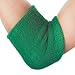 GOGO Solid Color Thick Arm Sweatband, 4 Inch Wide Wristband Armband - Black