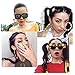 Zealmer Shoopic Bamboo Earrings Gold Tone Hip-Hop Hoop Earrings for Women (triangle2)