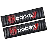 Bearfire Car Seat Belts Covers Padding Carbon Fiber Leather Belt Shoulder Sleeve for Dodge Accessories