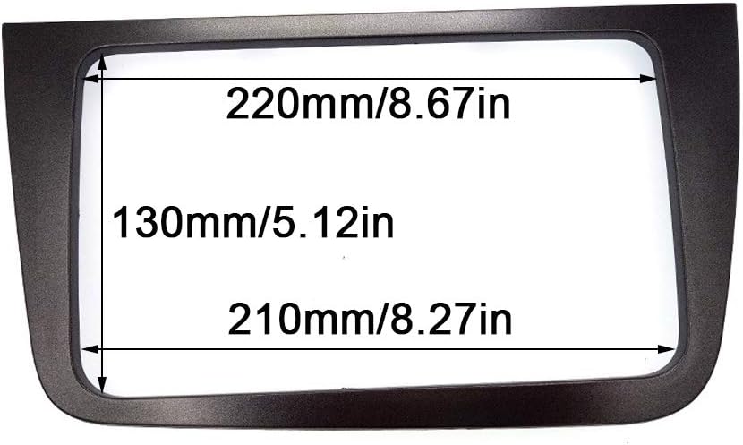 CT-CARID Double 2 Din Car Stereo Fascia for SEAT ALTEA (LHD) Radio Frame Dash DVD Player Trim Panel Installation Kit - Image 4