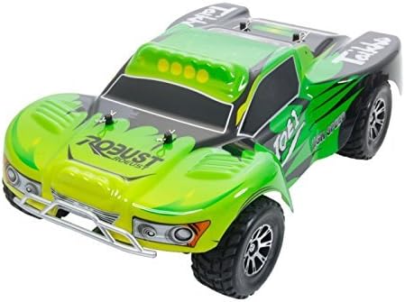 Great Value RC Cars Wltoys A969 Vortex 1/18 2.4G 4WD Electric RC Car Short Course Truck RTR Green
