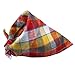 TAOBABY Boys/Girls 8PCS/Pack Pet Puppy Dog Cat Bandanas Dog Classic Plaid Patterns Scarf for Small,Medium Size Dog,Large Cats (Girls Colors)
